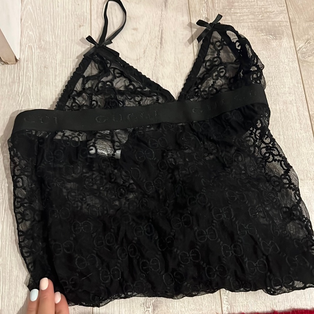 Lace see through undershirt - intimate / going out